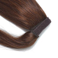 MYBhair #4 120g Brown Human Hair Ponytail Wrap Around Clip In Ponytail Hair Extensions 5