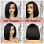MYB 13A Preplucked & Baby Hair Kinky Straight 13x6 Human Bob Lace Frontal Wig details