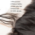 MYB HD Invisible Transparent 4x4 Body wave Human Hair Lace Closure With Baby Hair