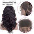 MYBhair Malaysian Body Wave Pre Plucked 360 Lace Frontal Remy Human Hair Closure details 2