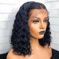 13x4 Curly Bob Lace Frontal Wig 180% Thick-full Pre-plucked Lace Human Hair Wig 1