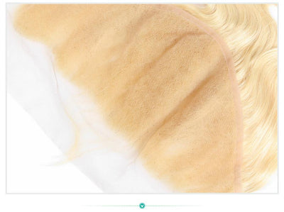 13x6 Lace Frontal Closure Blonde Brazilian Remy Body Wave Swiss Lace Human Hair