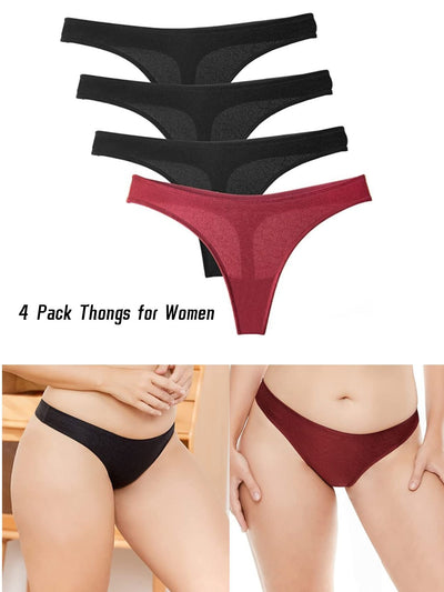 4 Pack Sexy Seamless Panties Multicolor - WingsLove