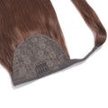 MYBhair #4 120g Brown Human Hair Ponytail Wrap Around Clip In Ponytail Hair Extensions 6
