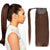 MYBhair Chocolate Brown 100% Human Hair Ponytail Hair Extensions One Piece Wrap For Beautiful Women
