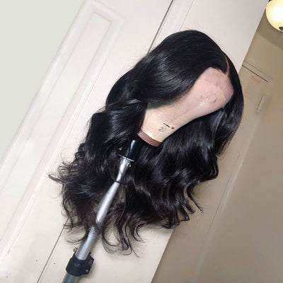 HD Invisible Transparent Swiss Lace Body Wave Lace Frontal Wig 2