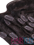 Mybhair Body Wave Long Clip in Remy Human Hair Extensions - 11pcs #2 Dark Brown Clips