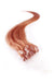 Mybhair Brazilian Remy Hair Human Hair Extensions Red Straight Micro Loop Hair