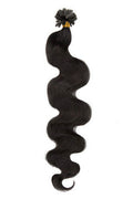 Mybhair Darkest Brown Body Wave Nail Tip U Tip Keratin fusion Hair Extensions
