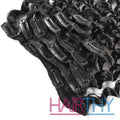 Mybhair Deep Wave 100% Remy Hair Clip in Hair Extensions For Natural Hair Clips