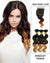 Mybhair Free Part Lace Closure With 3 Bundles Ombre Body Wave Virgin Hair For African American-1B/4/27