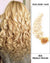Mybhair Medium Blonde Deep Wave Nail Tip U Tip Remy Hair Keratin Fusion Hair Extensions