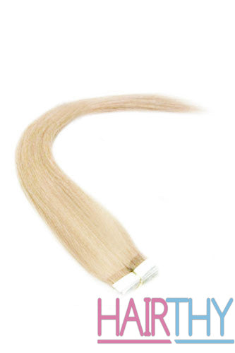 Mybhair Medium Blonde Straight 100% Remy Hair Tape In Hair Extensions- 40 pcs #24 show