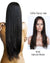 Mybhair Natural Straight brazilian Remy Human Hair Full Lace Wigs-#1B Natural Black