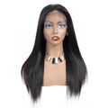 Mybhair Peruvian Straight Pre Plucked 360 Lace Frontal Wig Human Hair For Black Women front