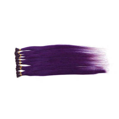 Mybhair Purple Straight I Tip Keratin Remy Human Hair Extensions