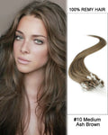 Mybhair Straight Micro Loop Brazilian 100% Remy Hair Human Hair Extensions