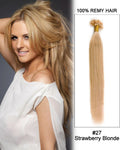 Mybhair Strawberry Blonde Straight U Tip Keratin Fusion 100% Brazilian Remy Human Hair Extensions