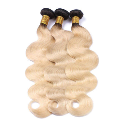 Mybhair Virgin Hair Body Wave Free Part Lace Closure With 3 Bundles For Women 3