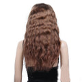 Mybhair Wavy Brazilian Remy Hair Human Hair Full Lace Wigs-#30 Light Auburn back