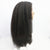 Mybhair Yaki Straight 100% Remy Hair Full Lace Human Hair Wig-#1B Natural Black