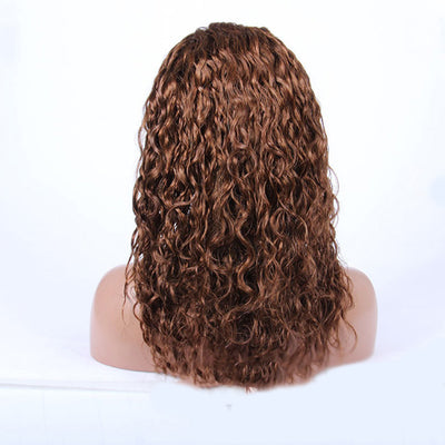 Mybhair Body Wave 100% Remy Hair Full Lace Human Hair Wig-#30 Light Auburn