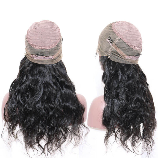 MYB 13A 360 Lace Frontal Wig Body Wave 150% Density Virgin Human Hair back show