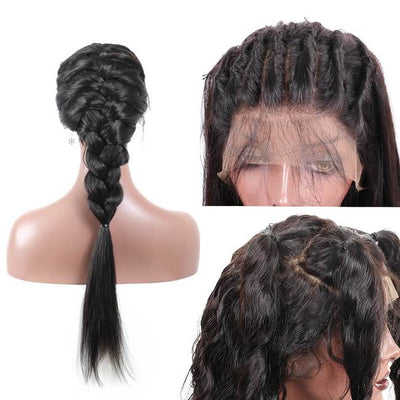 MYB 13A Deep wave 360 Frontal  Wig 150% Density Virgin Human Hair Details 1