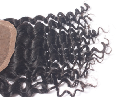 13A 4*4 Silk Base Closure Brazilian Virgin Deep Wave Human Hair