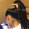 MYB 13A Straight 360 Frontal Wig 150% Density Virgin Human Hair 2