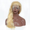 MYB #613 Blonde 13A 360 Lace Frontal Wig Body Wave Virgin Human Hair 180% Density front