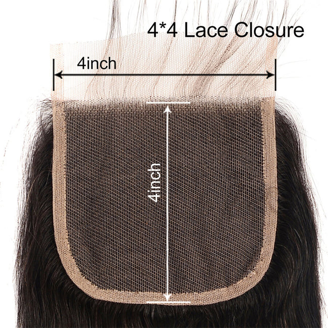 4*4 Lace Closure Virgin Human Hair