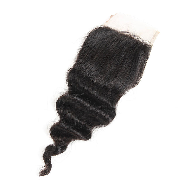 MYB Loose Wave Natural Black 4X4 Lace Closure Virgin Human Hair