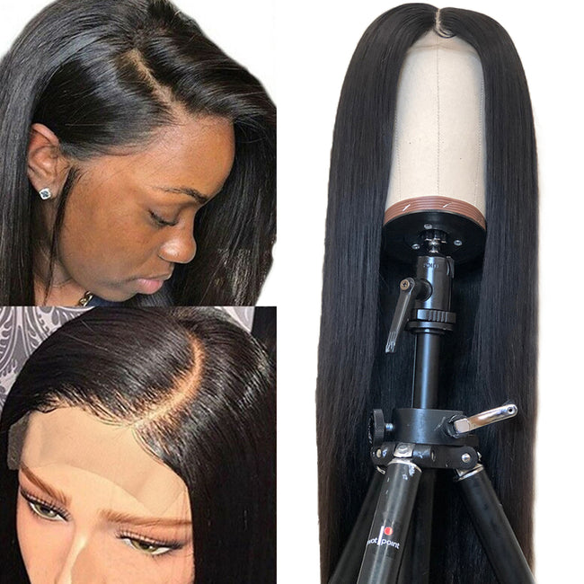 MYB Straight HD Invisible Transparent Lace Wig 13x4 Frontal Wig 250% density