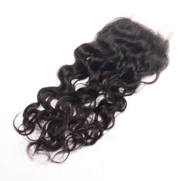 MYBhair #1B Natural Wave 4*4 Lace Closure Virgin Human Hair 1