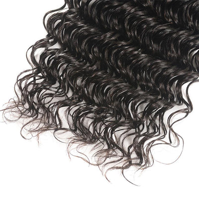 MYBhair HD Transparent Invisible Curly 5x5 Lace Closure Brazilian Virgin Hair 1