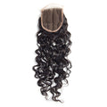 MYBhair Italy curly Natural Black 4*4 Lace Closure Virgin Human Hair