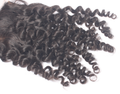MYBhair Natural Black 4x4 Silk Base Closure Brazilian Virgin Kinky Curly Human Hair details