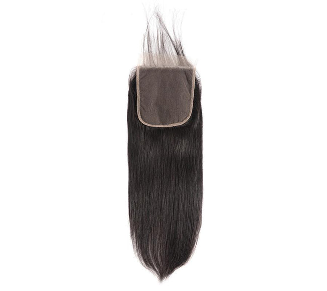 MYBhair Natural Black 6x6 Lace Closure Brazilian Straight Virgin Human Hair