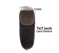 MYBhair Natural Black 7x7 Lace Closure Brazilian Straight Virgin Human Hair 2