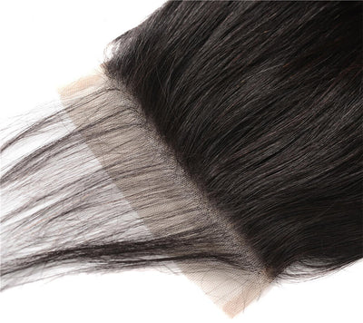 MYBhair Natural Black Body Wave 7x7 Lace Closure Brazilian Virgin Human Hair