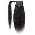 MYBhair Remy Brazilian Kinky Straight Hair Wrap Around Ponytail Human Hair Extensions 3