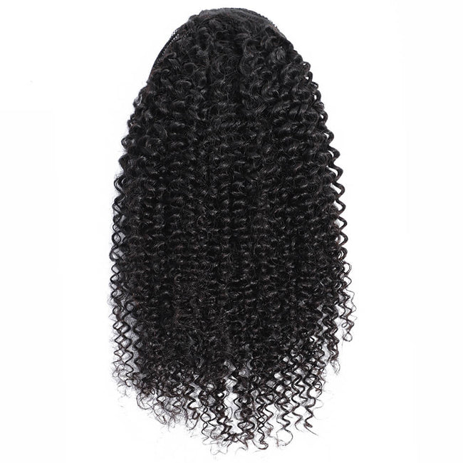 MYBhair Afro Kinky Curly Ponytail Human Hair Remy Brazilian Drawstring Ponytail Extension show