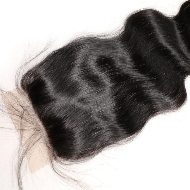 MYB Body Wave 4x4 Silk Base Closure 100% Remy Brazilian Human Hair Bleached Knots With Baby Hair 2