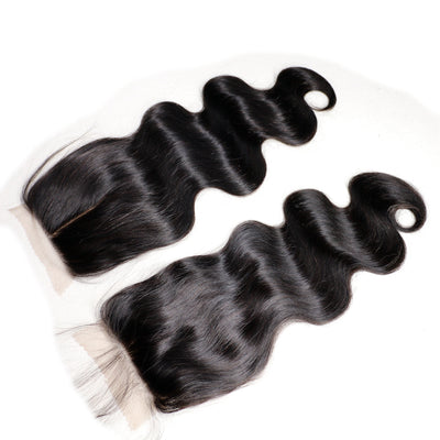 MYB Body Wave 4x4 Silk Base Closure 100% Remy Brazilian Human Hair Bleached Knots With Baby Hair 3
