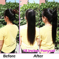MYBHair Straight Remy Drawstring Ponytail Human Hair Brazilian Clip In Hair Extensions KOL Review