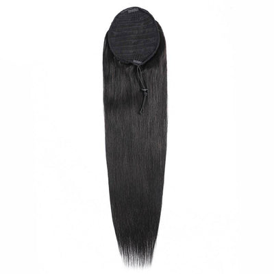 MYBHair Straight Remy Drawstring Ponytail Human Hair Brazilian Clip In Hair Extensions 1