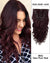 100% Remy Hair Clip In Human Hair Extensions Dark Auburn Burgundy Body Wave - 16 Inch 7pcs #99J