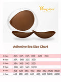 Adhesive Push-up Reusable Self Silicone Bra Coffee Brown - WingsLove