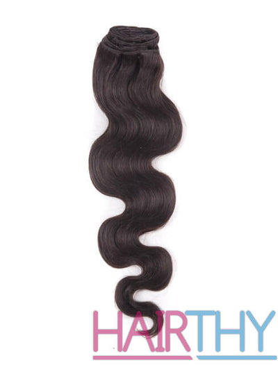 Hairthy Body Wave 100% Remy Hair Clip in Human Hair Extension For Natural Hair 2